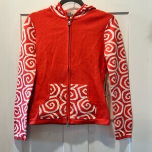 Neve Designs Gloria Full Zip Hooded Sweater - Spice - Pink Size XS NWT